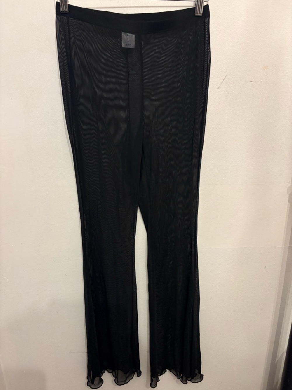wild fable Black Sheer Mesh Swim Cover-Up Pants
